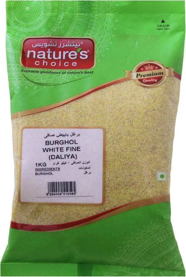Natures Choice Burghol (Daliya) 1Kg White, Green & Red